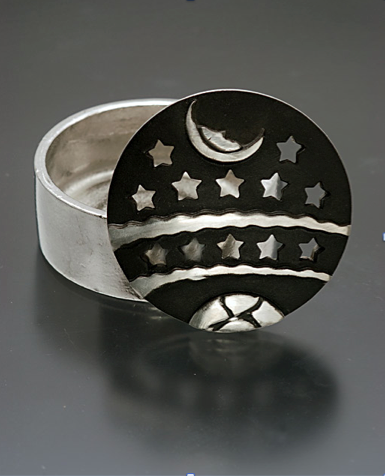 Night Sky Pewter Box